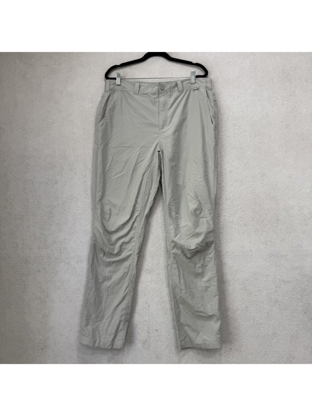 Simms Pants Mens 36x32 Gray Nylon Microfiber Chino Lightweight Quick Dry Outdoor